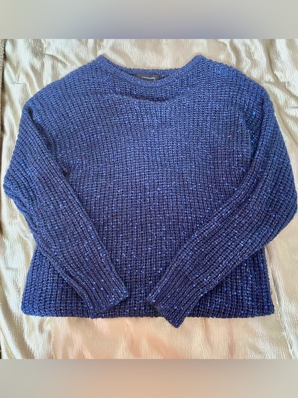 Dark Blue Sparkle Atmosphere Sweater M